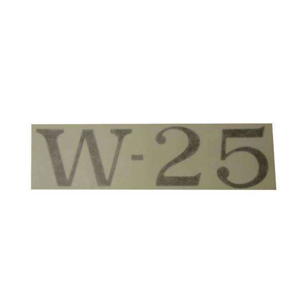 Rubber The Right Way - "W-25" Fender Decal