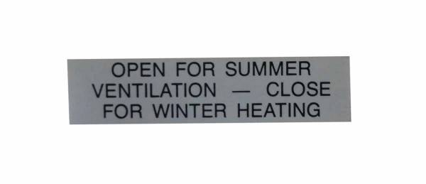 Rubber The Right Way - Heater Door Decal