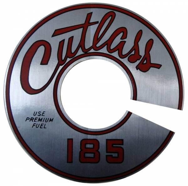 Rubber The Right Way - "Cutlass 185" Air Cleaner Decal