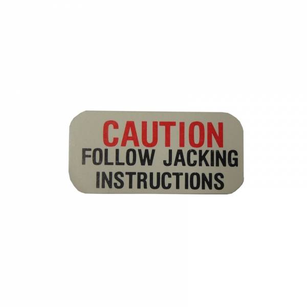 Rubber The Right Way - Jack Base "Caution" Tag