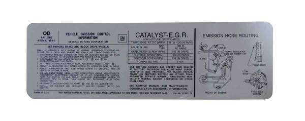 Rubber The Right Way - Emission Decal - 6.6 Litre