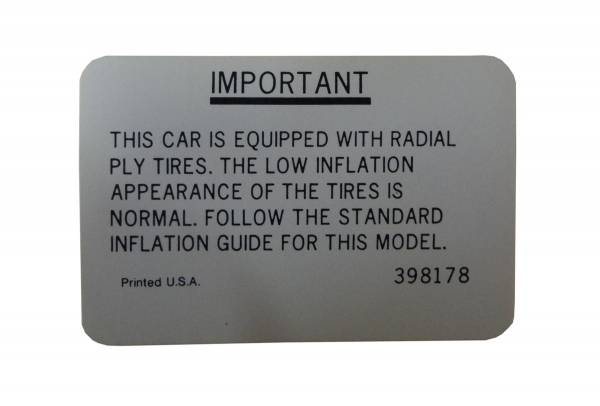 Rubber The Right Way - Radial Tire Decal