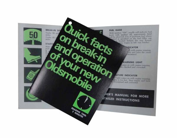 Rubber The Right Way - New Vehicle Break In Instructions Tag