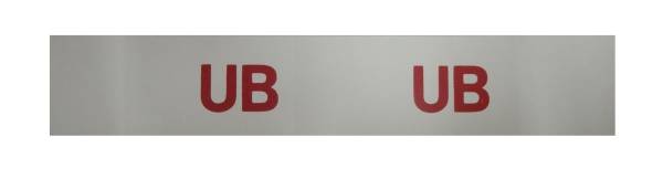 Rubber The Right Way - "UB" Engine Code Decal