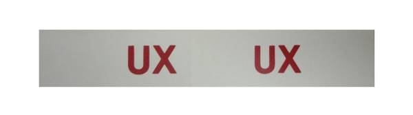 Rubber The Right Way - "UX" Engine Code Decal