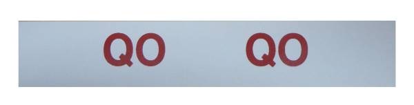 Rubber The Right Way - "QO" Engine Code Decal