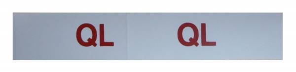 Rubber The Right Way - "QL" Engine Code Decal