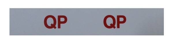 Rubber The Right Way - "QP" Engine Code Decal