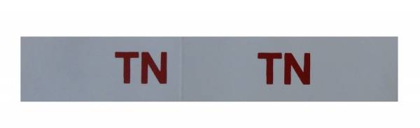Rubber The Right Way - "TN" Engine Code Decal