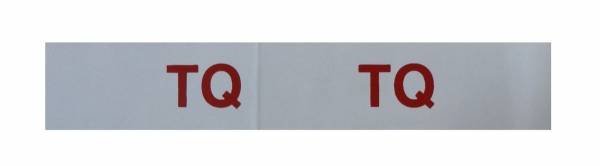Rubber The Right Way - "TQ" Engine Code Decal