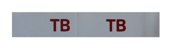 Rubber The Right Way - "TB" Engine Code Decal