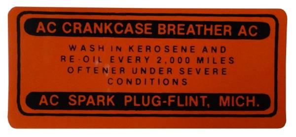 Rubber The Right Way - Oil Filler Cap Decal