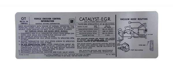 Rubber The Right Way - Emission Decal - 403 (California Car)