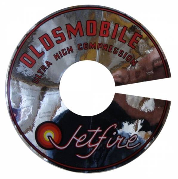 Rubber The Right Way - "Oldsmobile Ultra High Compression Jetfire" Air Cleaner Decal