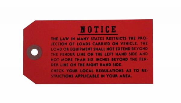 Rubber The Right Way - Luggage Rack Instructions Tag