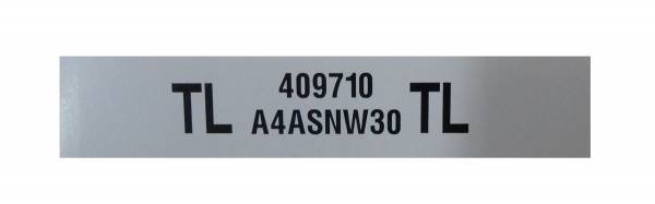 Rubber The Right Way - "TL" Engine Code Decal