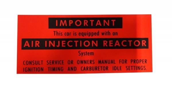 Rubber The Right Way - California Air Injector Reactor Decal
