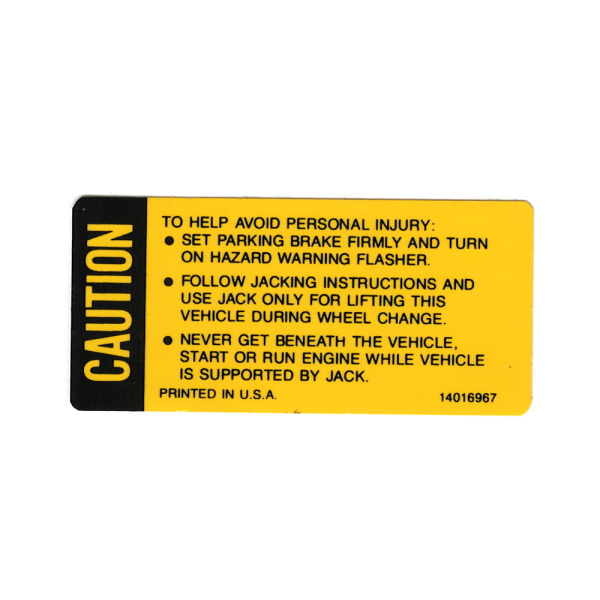 Rubber The Right Way - Jack Caution Decal