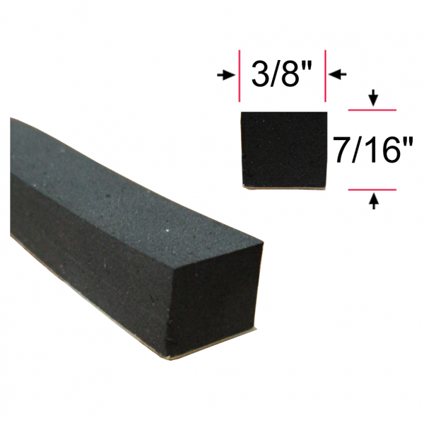 Fairchild Industries - Square Seal - Peel N Stick - 3/8" Tall 7/16" Wide