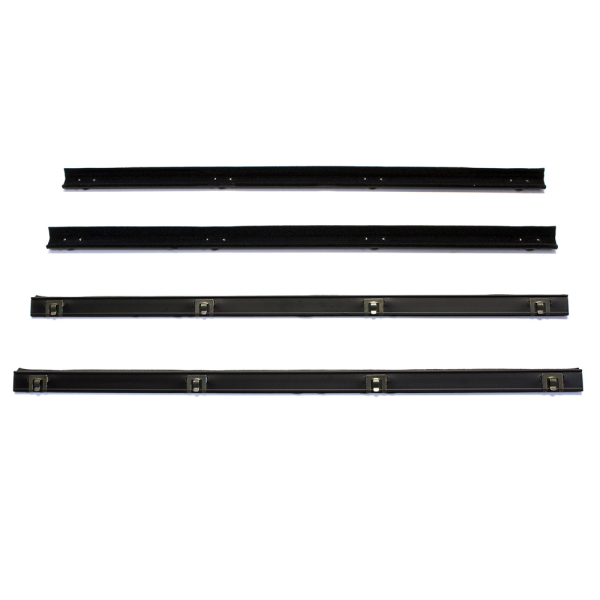Metro Moulded Parts - Beltline Weatherstrip Kit - 4 Piece For Inner & Outer On Both Front Doors