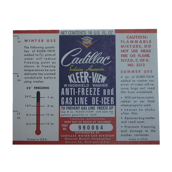 Rubber The Right Way - Windshield Washer Bottle Decal - Kleerview