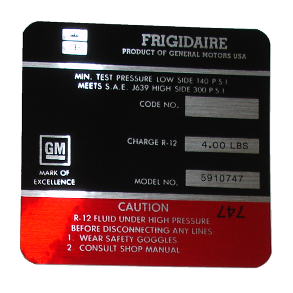 Rubber The Right Way - Air Conditioner Compressor Decal