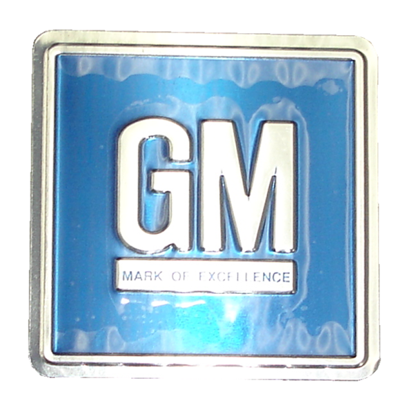 Rubber The Right Way - GM Mark Of Excellence Metal Door Plate