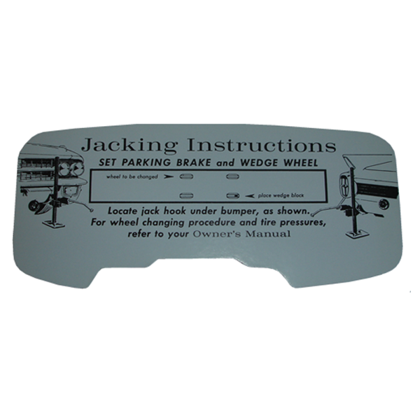 Rubber The Right Way - Jack Instructions Decal - In Trunk