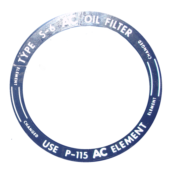 Rubber The Right Way - Oil Filter Decal