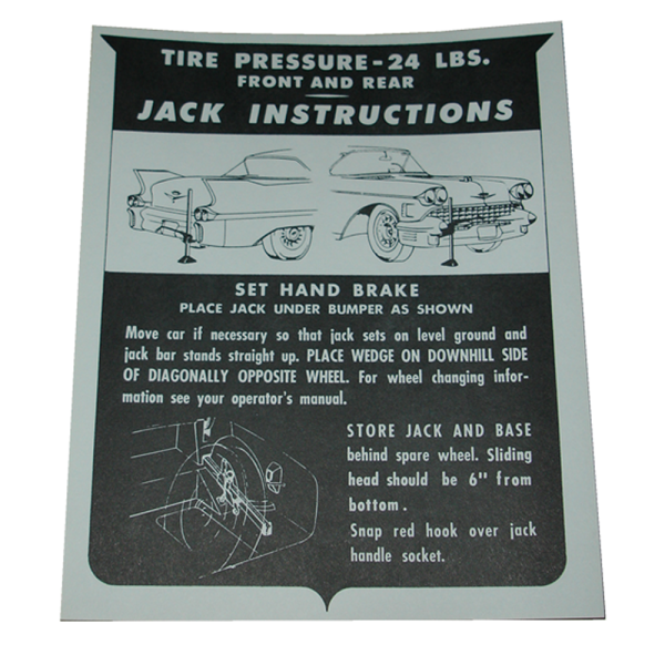 Rubber The Right Way - Jack Instructions Decal - In Trunk