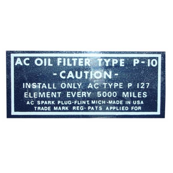 Rubber The Right Way - Oil Filter Decal - PF-127