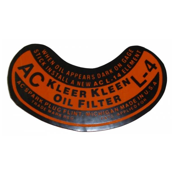 Rubber The Right Way - Oil Filter Decal - L-4