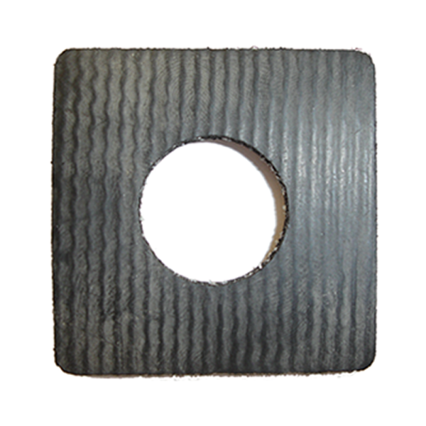 Rubber The Right Way - Body Mounting Pad - 2" Square 1/4" Thick