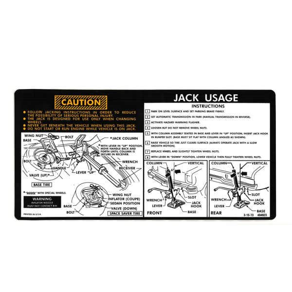 Jim Osborne Reproductions - Jack Instructions Decal