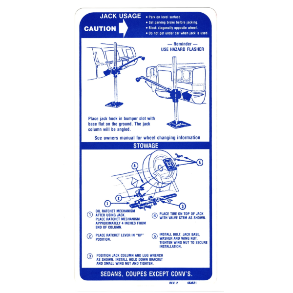 Jim Osborne Reproductions - Jack Stowage And Use Decal