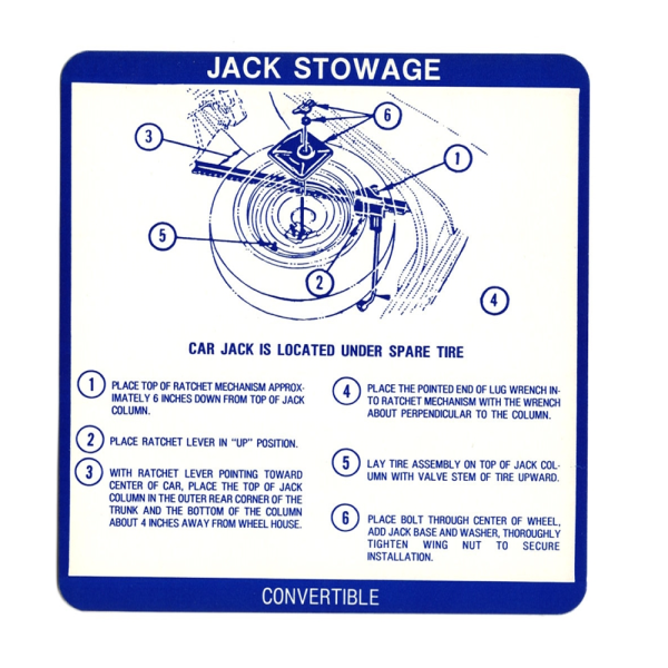 Jim Osborne Reproductions - Jack Stowage Decal