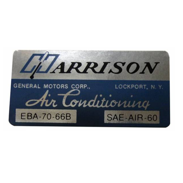 Harrison AC Evaporator Box Decal