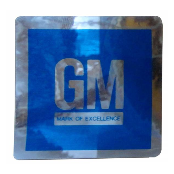 GM Mark Of Excellence Door Decal