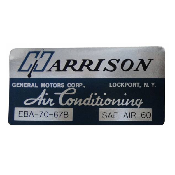 "Harrison" AC Evaporator Box Decal