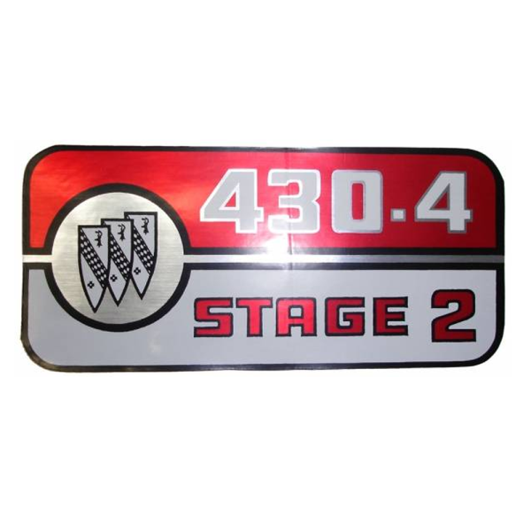 Valve Cover Decal - 430-4 Stage 2