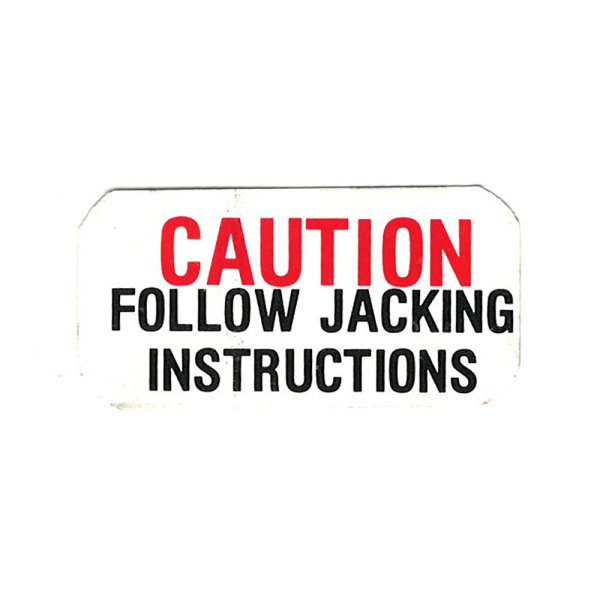 Jack Base Caution Decal