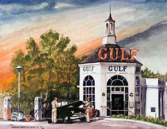 Gulf Station Frederick Co - MD by Carrol Kehne