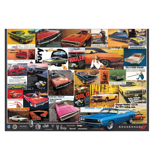 ジグソーパズル 1000ピース BILL W.DODGE 『ゴーズトゥワーク』 Dodge Advertising Jigsaw Puzzle - 1000 pc.