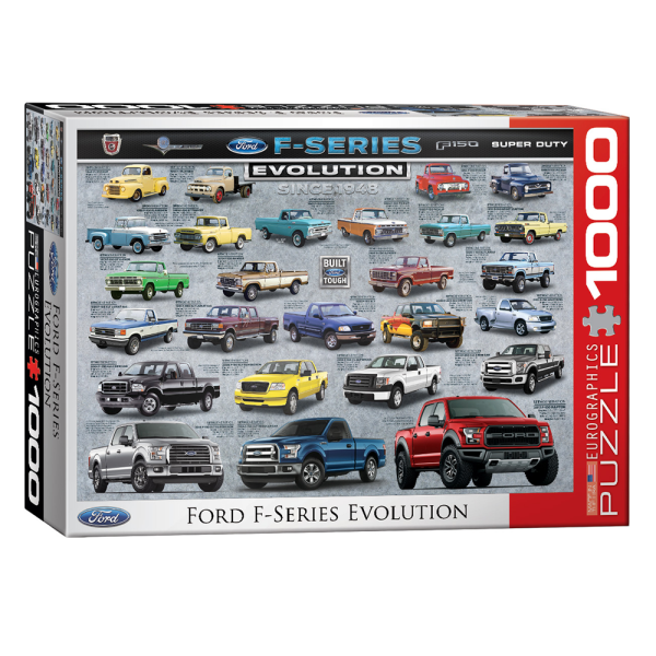 PZ-024P - Ford F Series Truck Evolution Jigsaw Puzzle