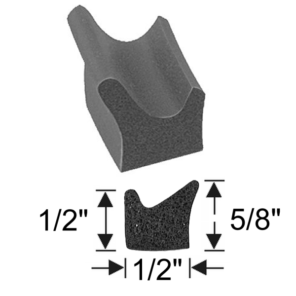 12-085X - Universal Glue Down Door Trunk Seal