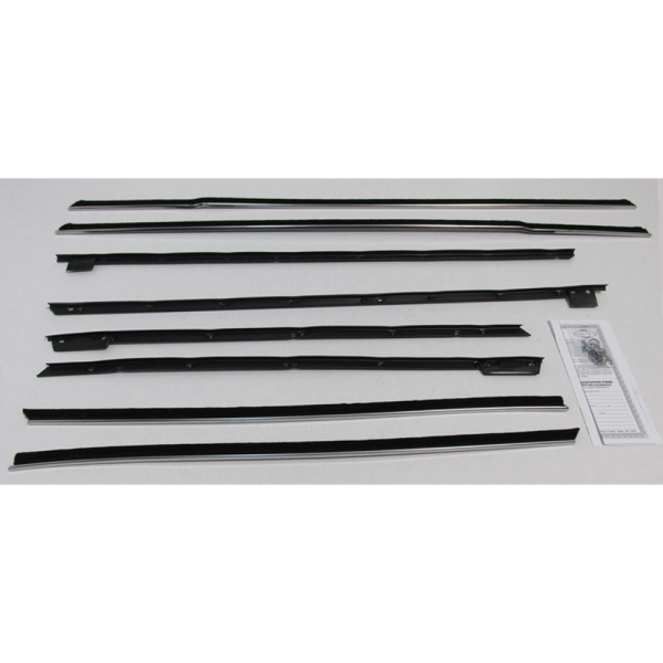 10-043E - 1965 Chevy Impala Beltline Weatherstrip Kit - 8 Piece