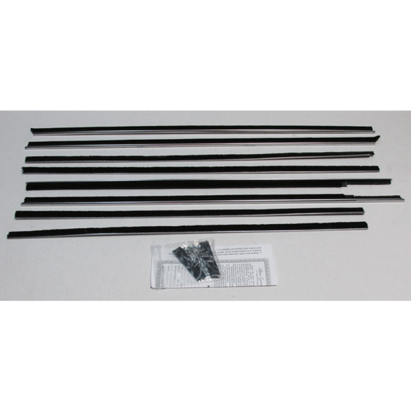 10-045E - 1959-60 Chevy Impala Beltline Weatherstrip Kit - 8 Piece