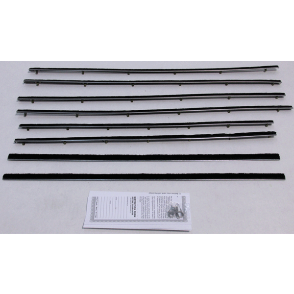 10-055E - 1960-1963 Ford Falcon Beltline Weatherstrip Kit 8 piece