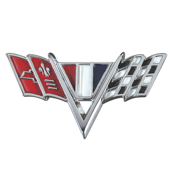 03-090X - 1964-67 Chevy Fender Flag Emblem
