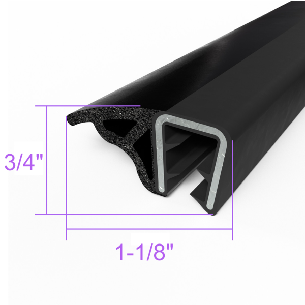 Metro Moulded Parts - Side Bulb Seal - 12' Roll